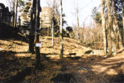 Burgruine-Weißenstein vor der Sanierung